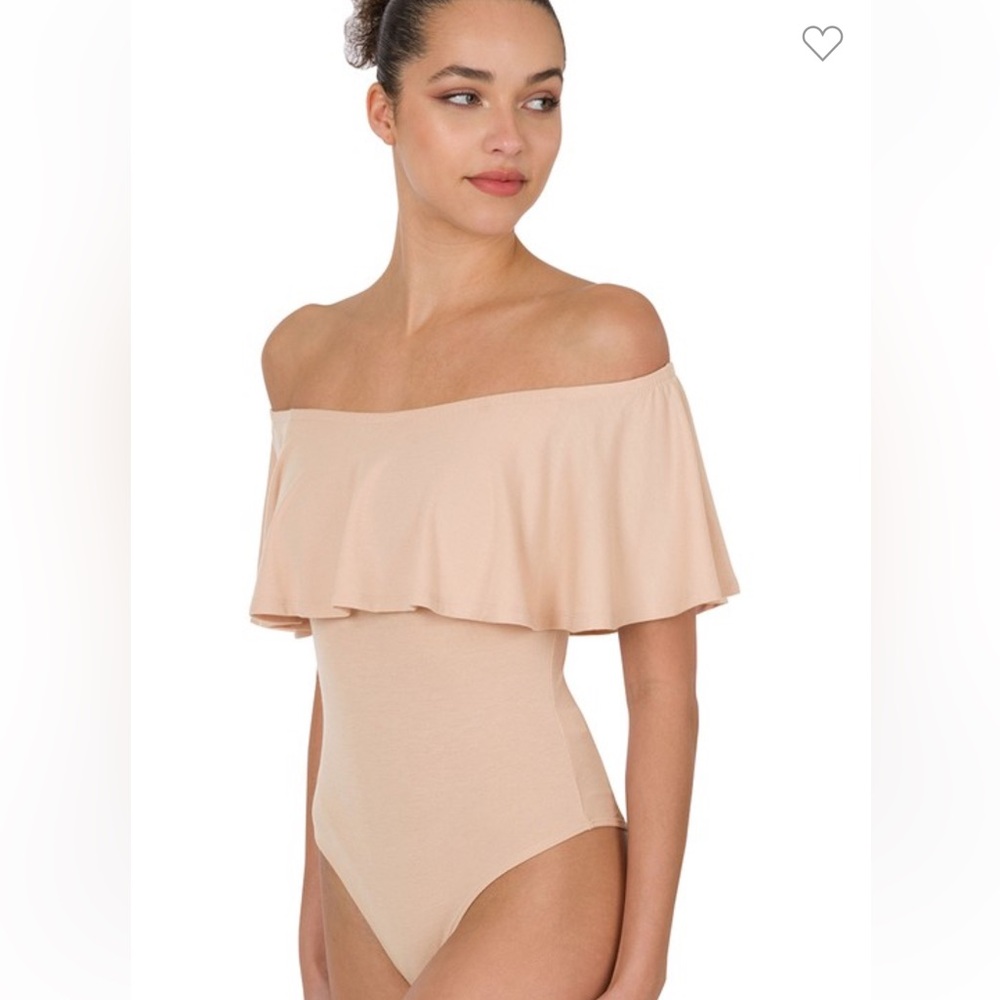 Off-Shoulder Ruffle Bodysuit